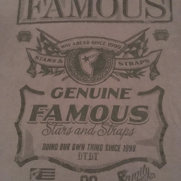 Famous Stars Straps Shirts Famous Stars Straps Shirt Skate Tee Poshmark Those are not fonts.its custom writing. poshmark